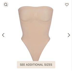 NWT SKIMS Seamless Sculpt Strapless Thong Bodysuit, XL